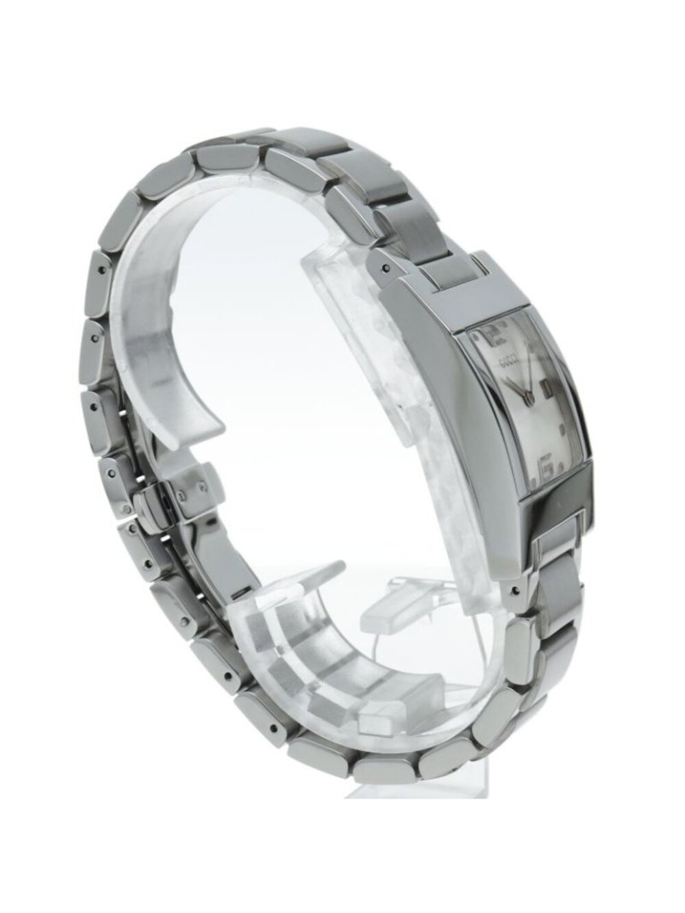 Gucci Square Watch 7700 M SS Silver Polished - Picture 4 of 6